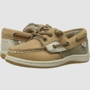 Sperry Girls' Songfish JR./Linen/Oat A/C Boat Shoe CG56153 Top-Side